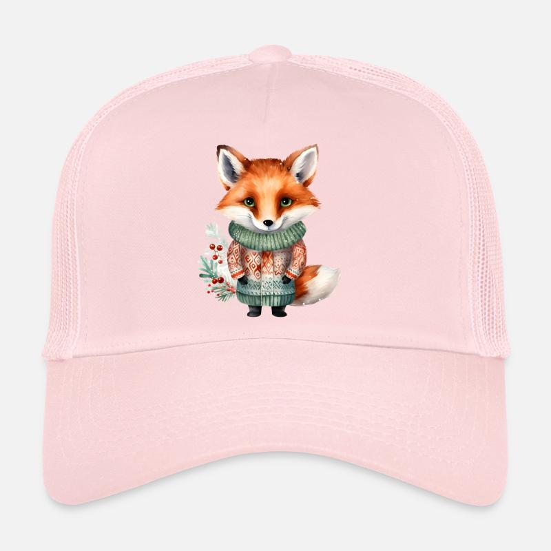 Winterfuchs im Pullover Trucker Cap