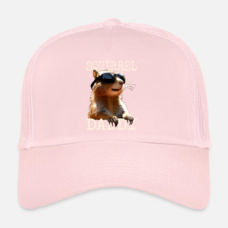 Squirrel Daddy Squirrel Dad Father's Day Dad Trucker Cap