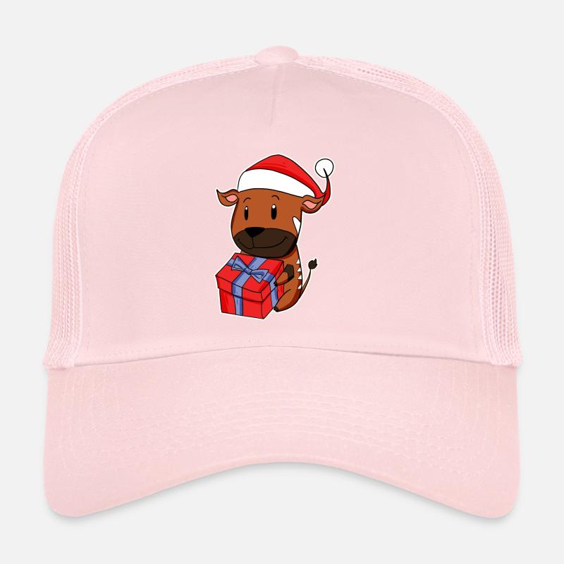 Antilope mit Weihnachtsmütze Trucker Cap