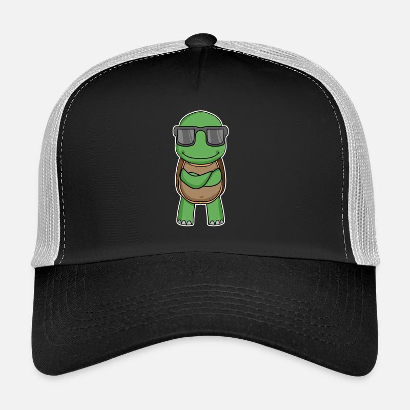 Tortue à lunettes Casquette trucker 