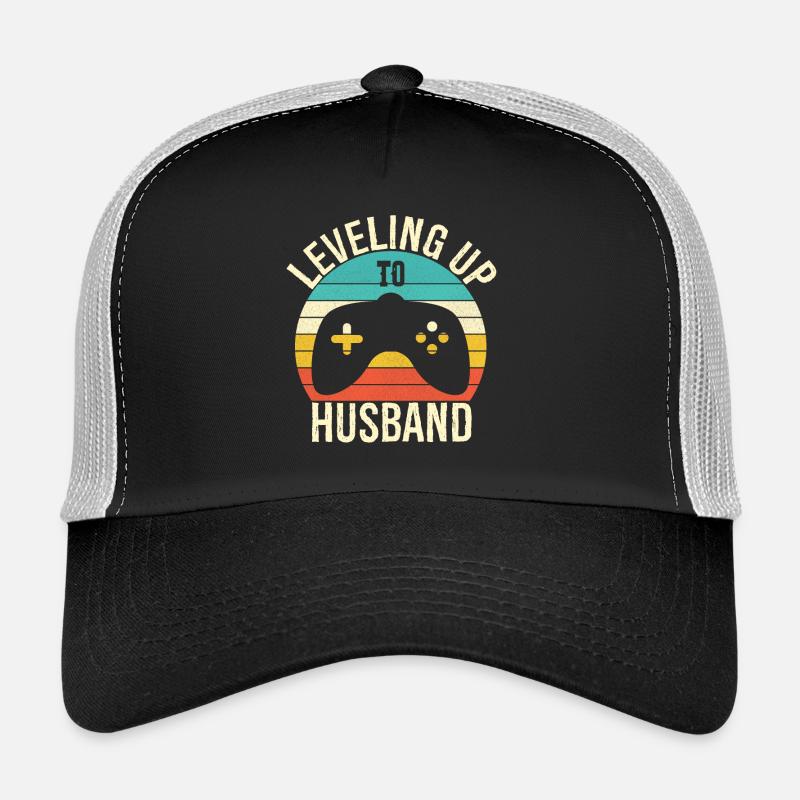 Aufstieg zum Ehemann - Trucker Cap - Schwarz/Steingrau