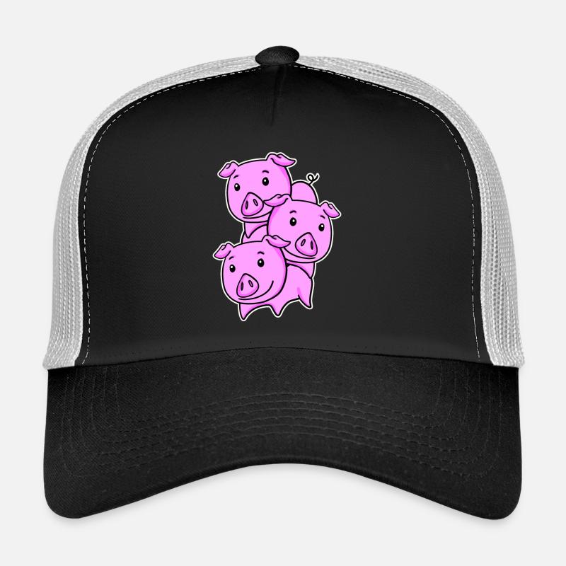 Cochons Cochon Cochon - Casquette trucker  - noir/gris pierre