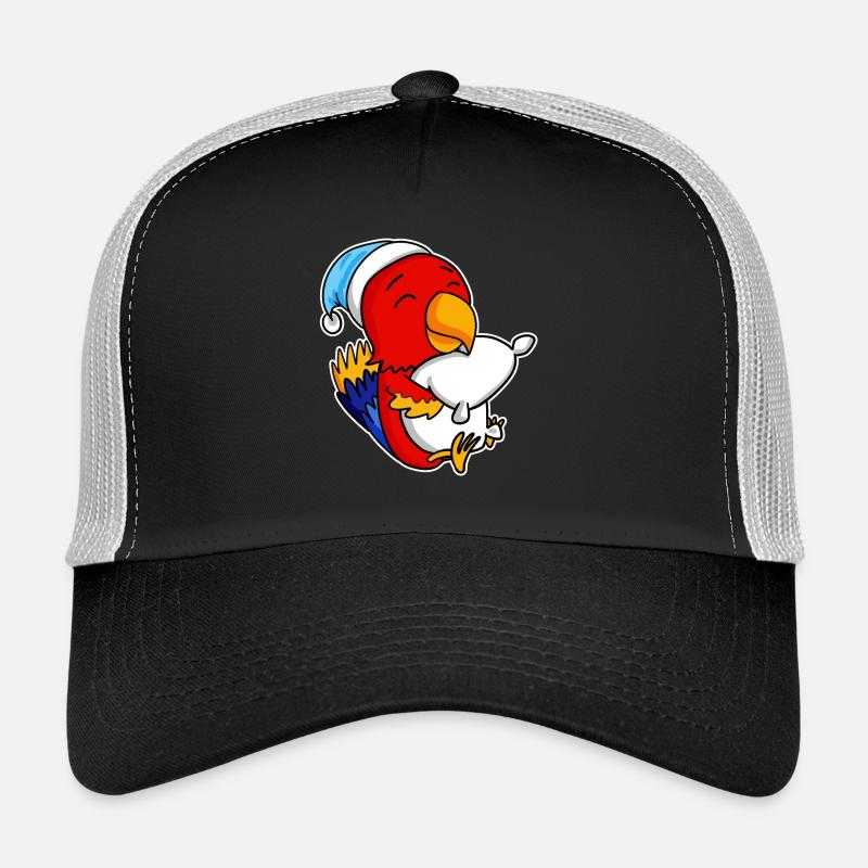 Parrot with pillow and sleepy cap Trucker Cap