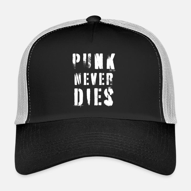 Citation musicale : Le punk ne meurt jamais Casquette trucker 
