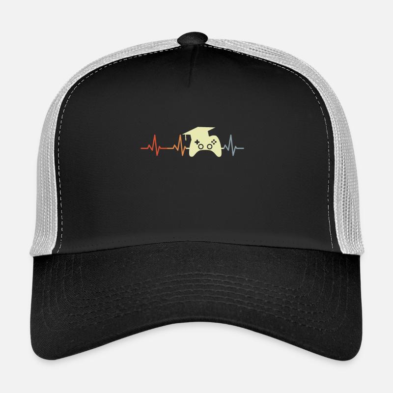 Spielprogrammierer Herzschlag - Trucker Cap - Schwarz/Steingrau
