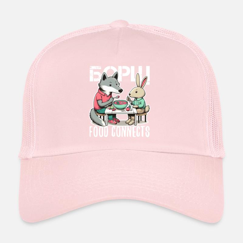 Borschtsch Borsch Wolf und Hase Geschenk Trucker Cap