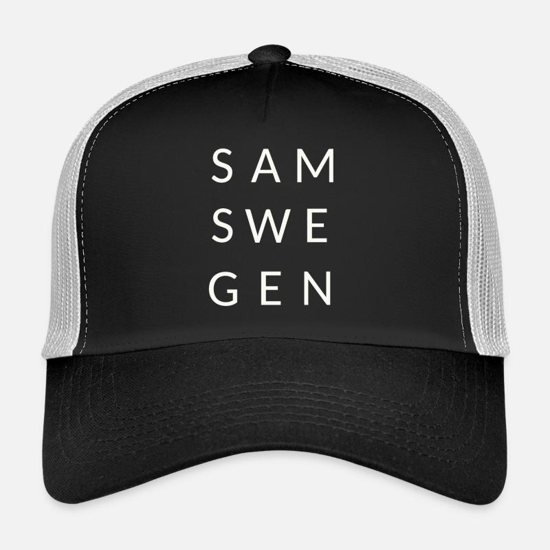 samswegen TRANSPARENTTOP ws without nav - Trucker Cap - black/stone grey