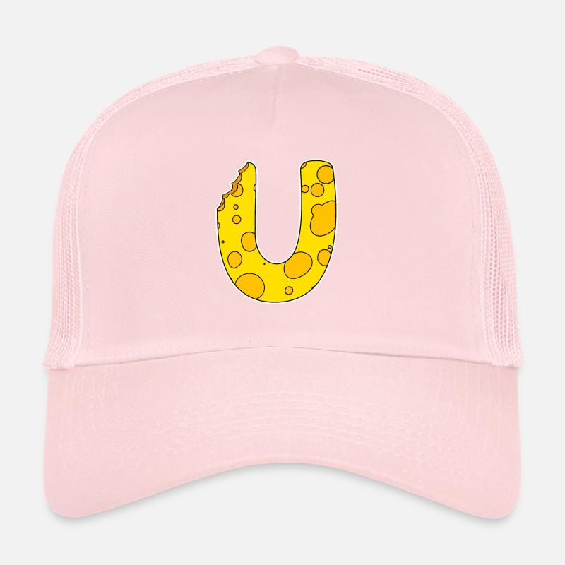 Buchstabe U - Anfangsbuchstabe U - Käse Motiv Trucker Cap