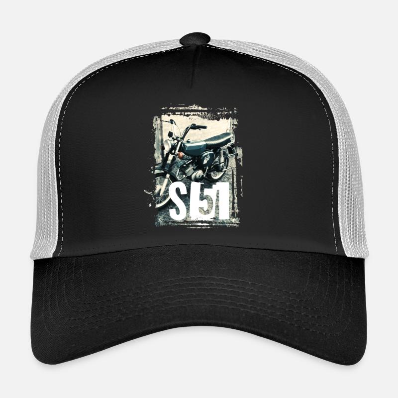 S51 - Grün - Trucker Cap - Schwarz/Steingrau