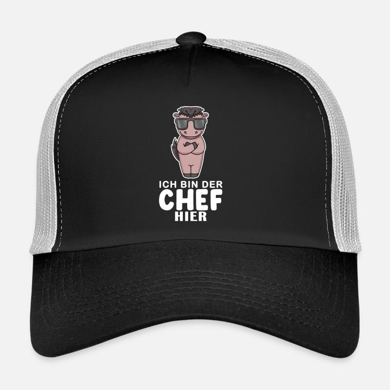 Chef Spruch Anführer Pferd Motiv Trucker Cap