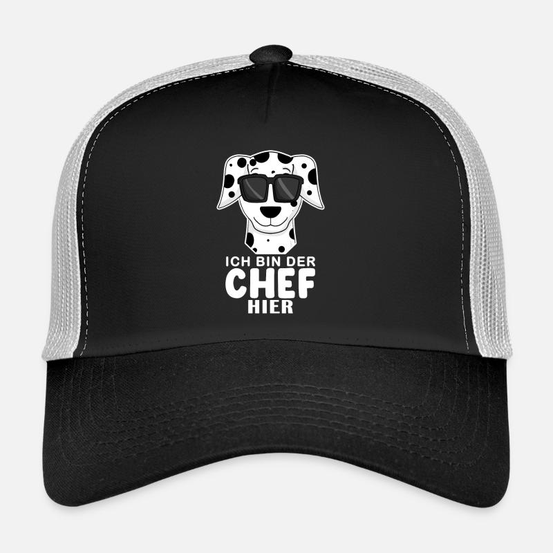 Chef Spruch Anführer Hund Dalmatiner Motiv Trucker Cap