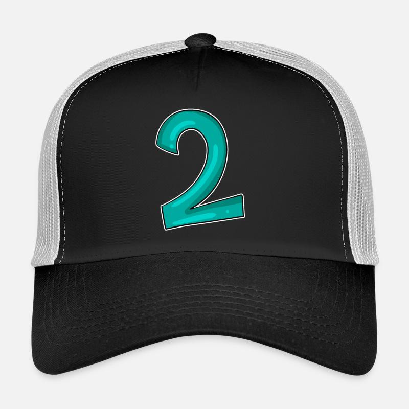 2 - Nombre - Numéro Deux Casquette trucker 