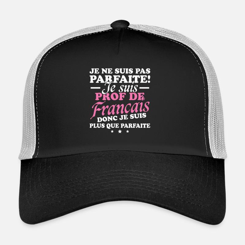 Ich bin Französischlehrerin - Trucker Cap - Schwarz/Steingrau