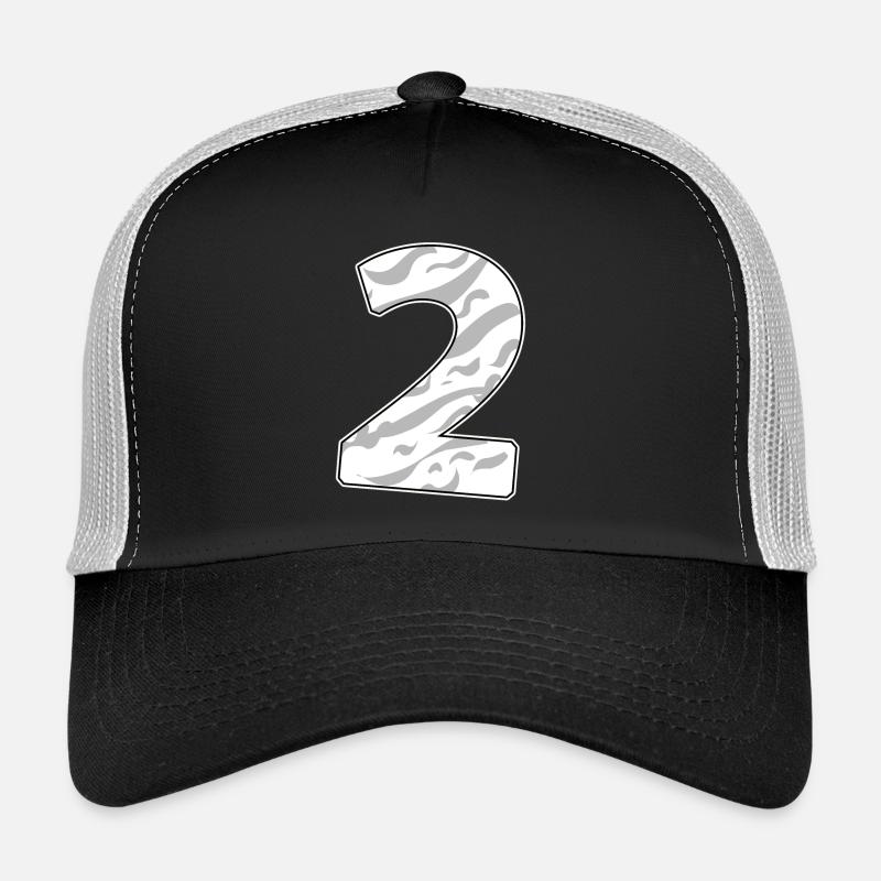 Nummer 2 Zahl Ziffer Trucker Cap