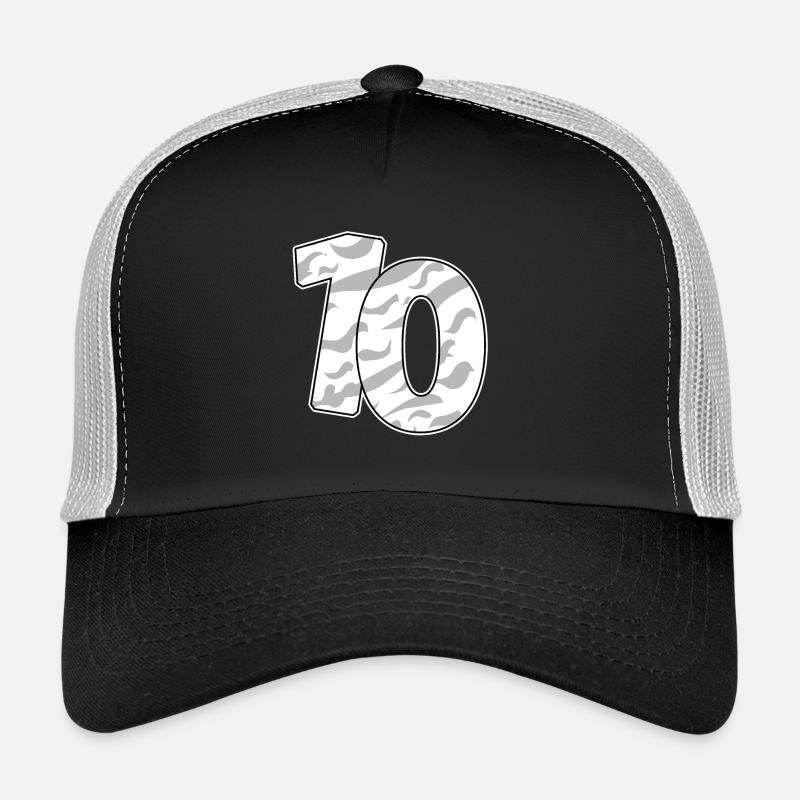 10 - Trucker Cap - Schwarz/Steingrau
