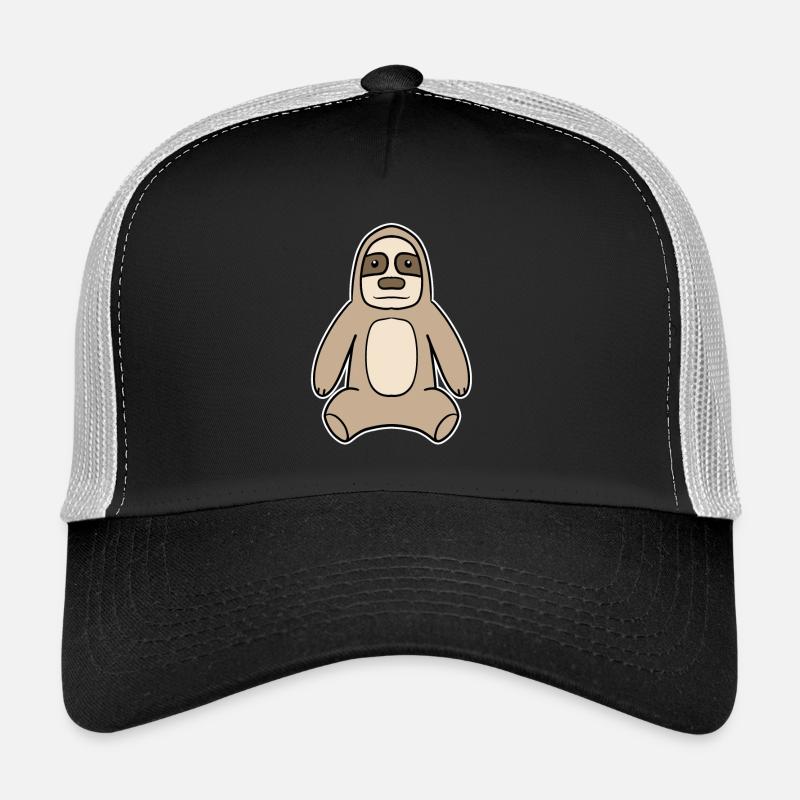 Sloth Motif Animal Trucker Cap