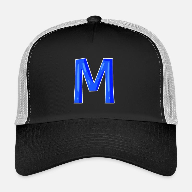 Buchstabe M - Anfangsbuchstabe M Trucker Cap