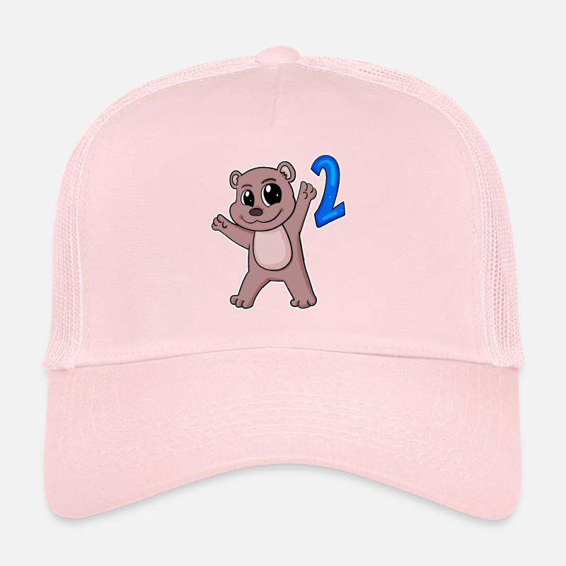 Ours motif 2e anniversaire - Deux ans Casquette trucker 