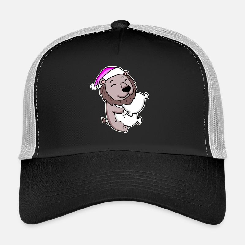 Löwe Müde Ausschlafen Schlafen Mädchen Trucker Cap