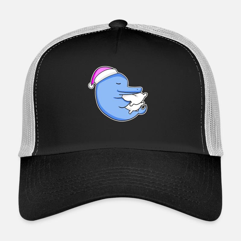 Delfin Müde Ausschlafen Schlafen Mädchen Trucker Cap