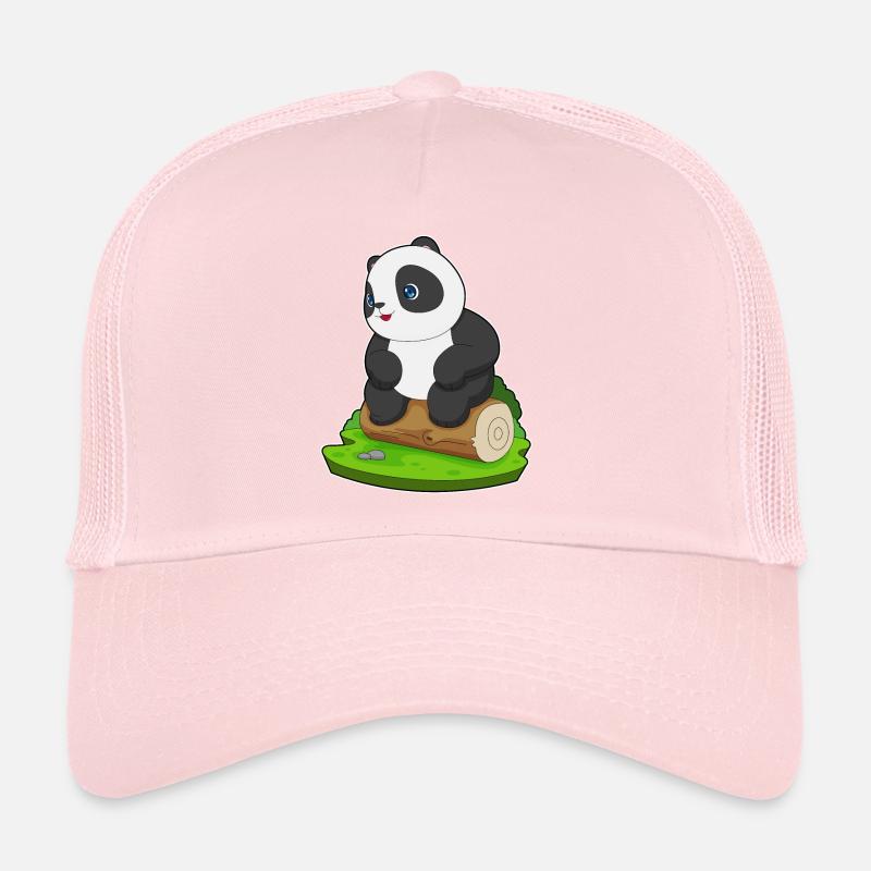 Tronc d’arbre de panda Casquette trucker 