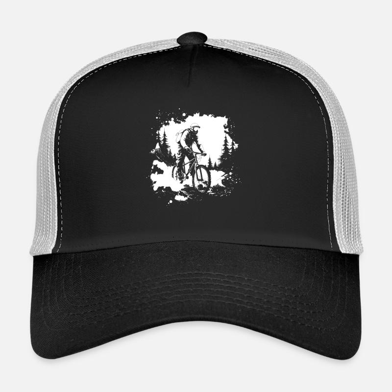 Graphismes de vélo de montagne Casquette trucker 