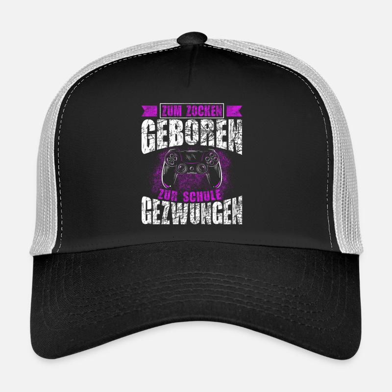 Né pour jouer, forcé d’aller à l’école, jouer Casquette trucker 