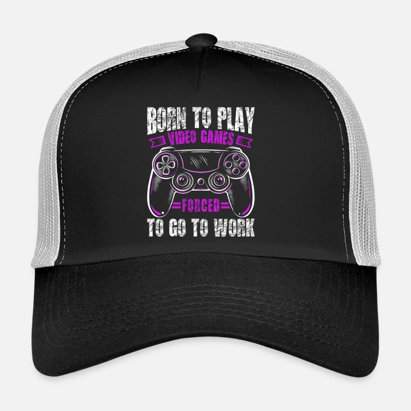 Born to gamble, forced to work, gaming Trucker Cap