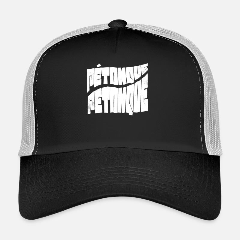 Boule balls for boules boules set and petanque - Trucker Cap - black/stone grey