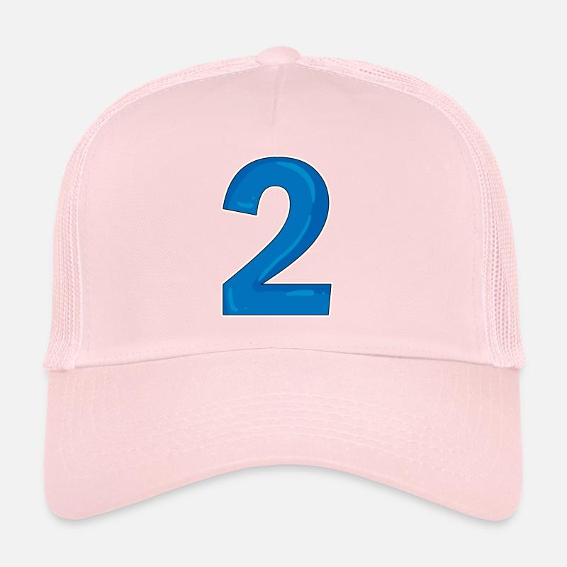 Two - 2 - Number Number Trucker Cap