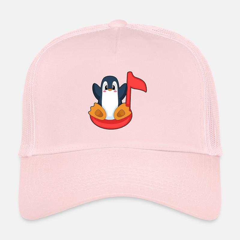 Note musicale du Pingouin Casquette trucker 