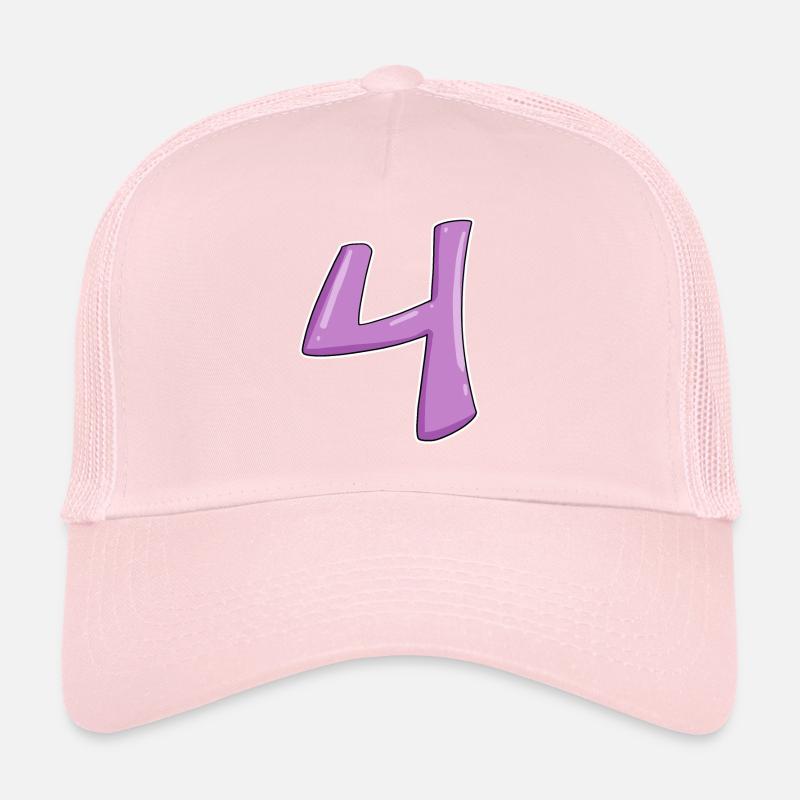 4 - Four Number Number Trucker Cap