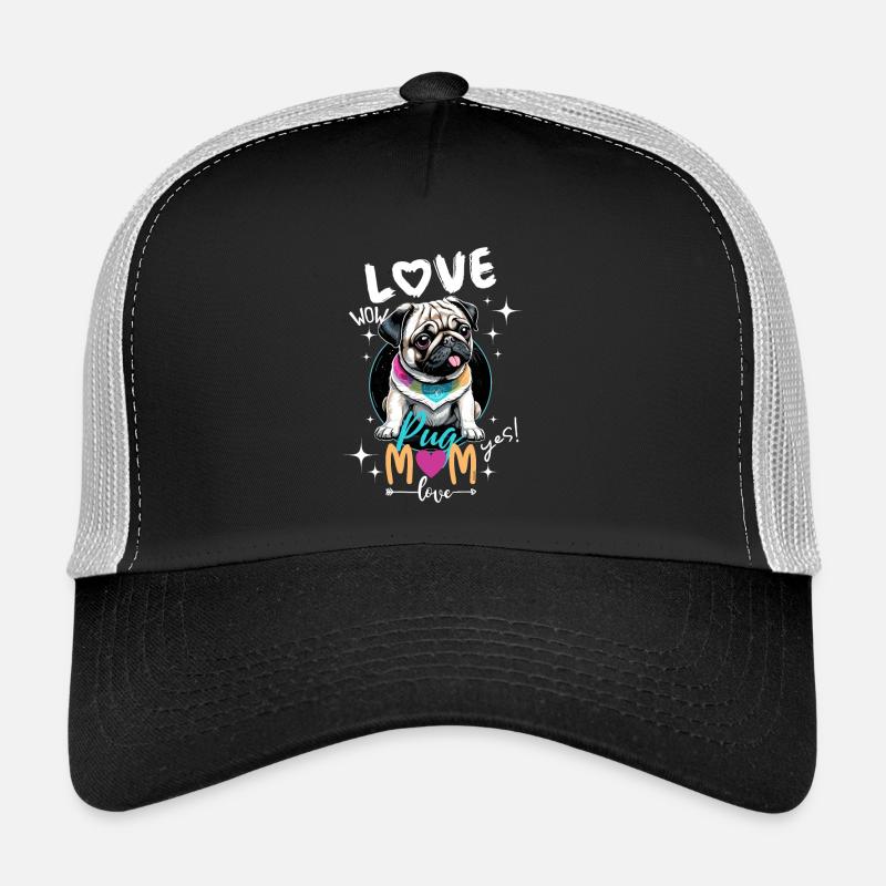 Mops Mama Liebe - Mops Mama Liebe - 2. Version Trucker Cap
