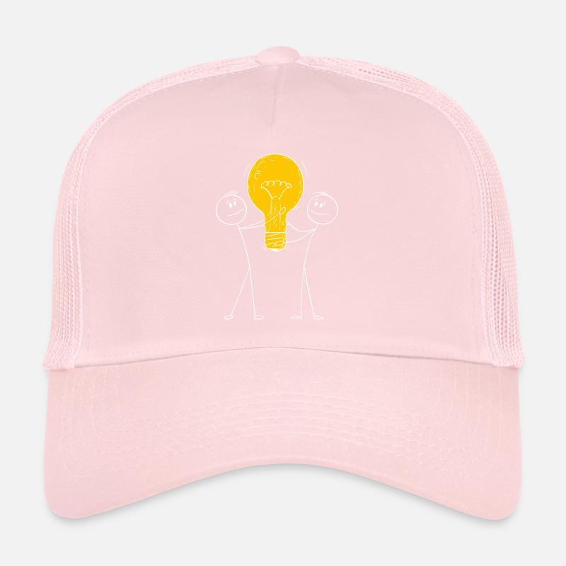 Inner light illuminate the outside Casquette trucker 
