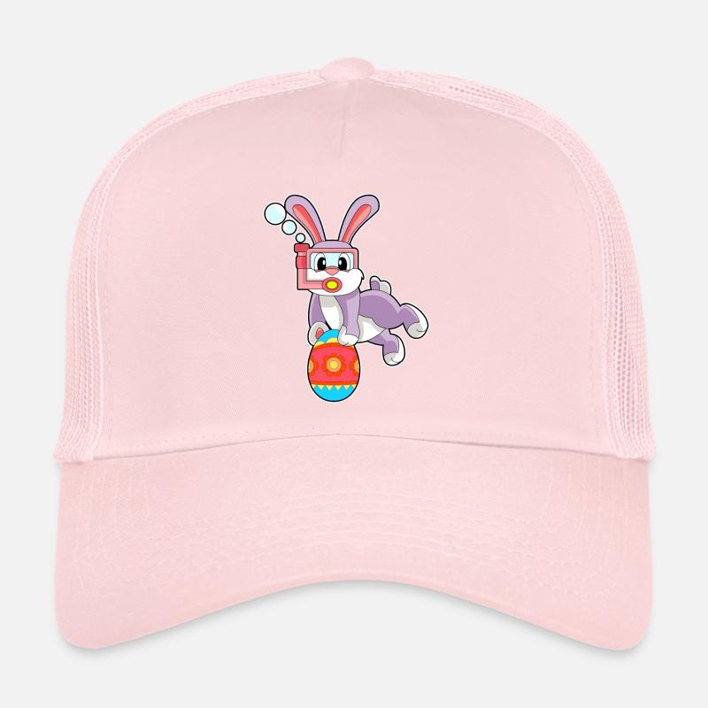 Plongée de Pâques avec les lapins Casquette trucker 