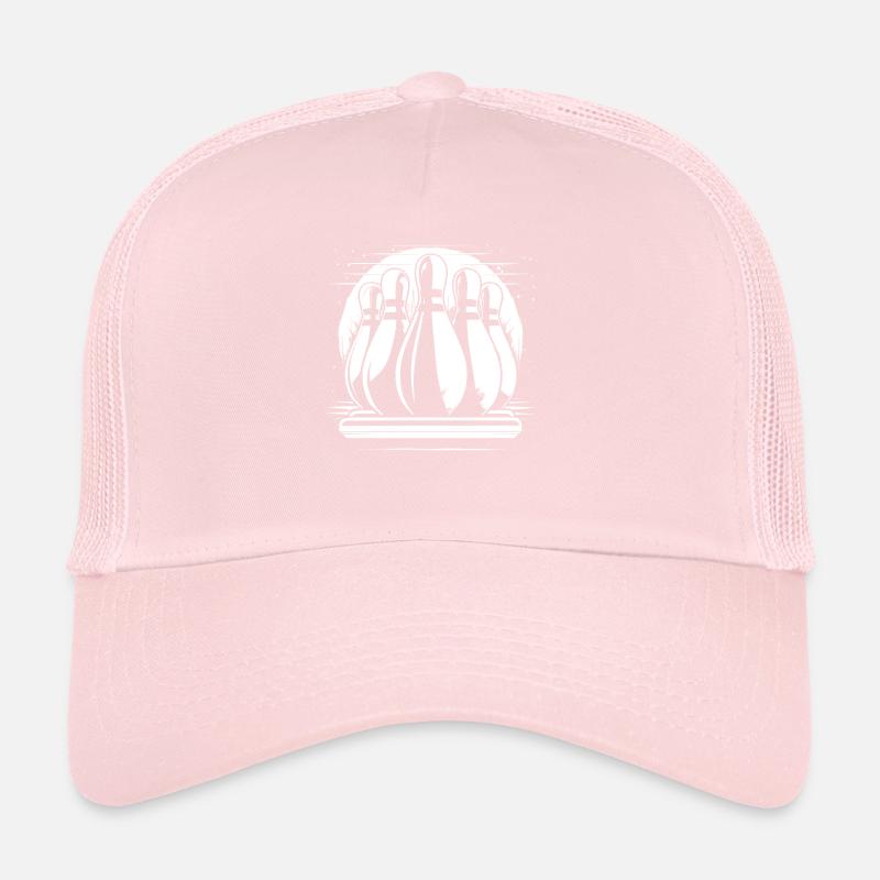 Dessin de quilles de bowling Casquette trucker 