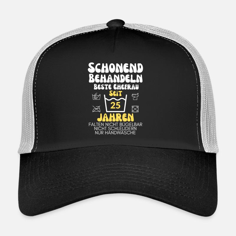 Design pour les noces d’argent pour le 25e anniversaire Casquette trucker 