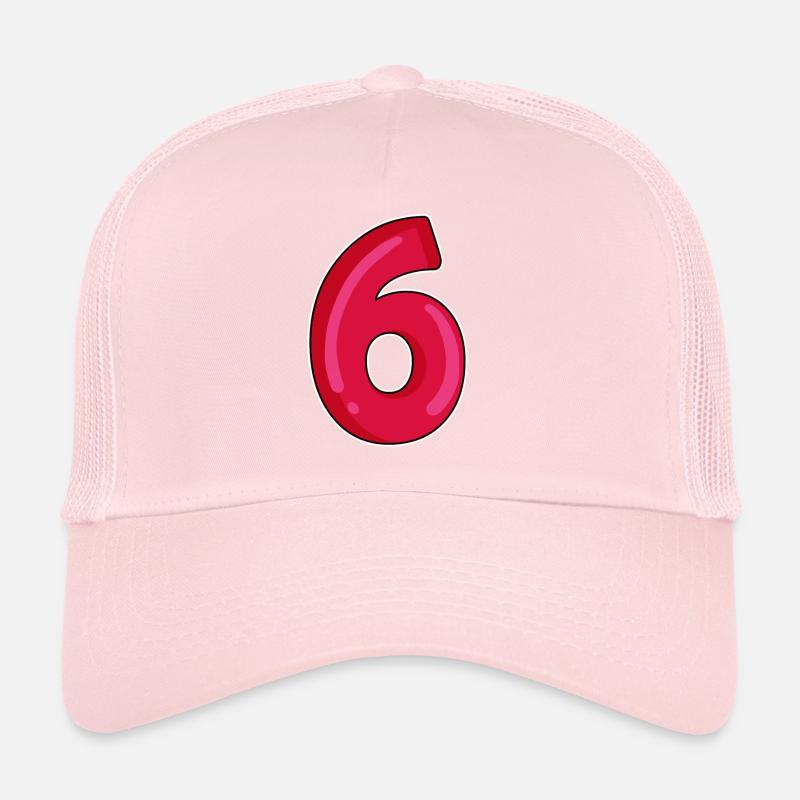 Six Numéro 6 Numéro Rouge Casquette trucker 