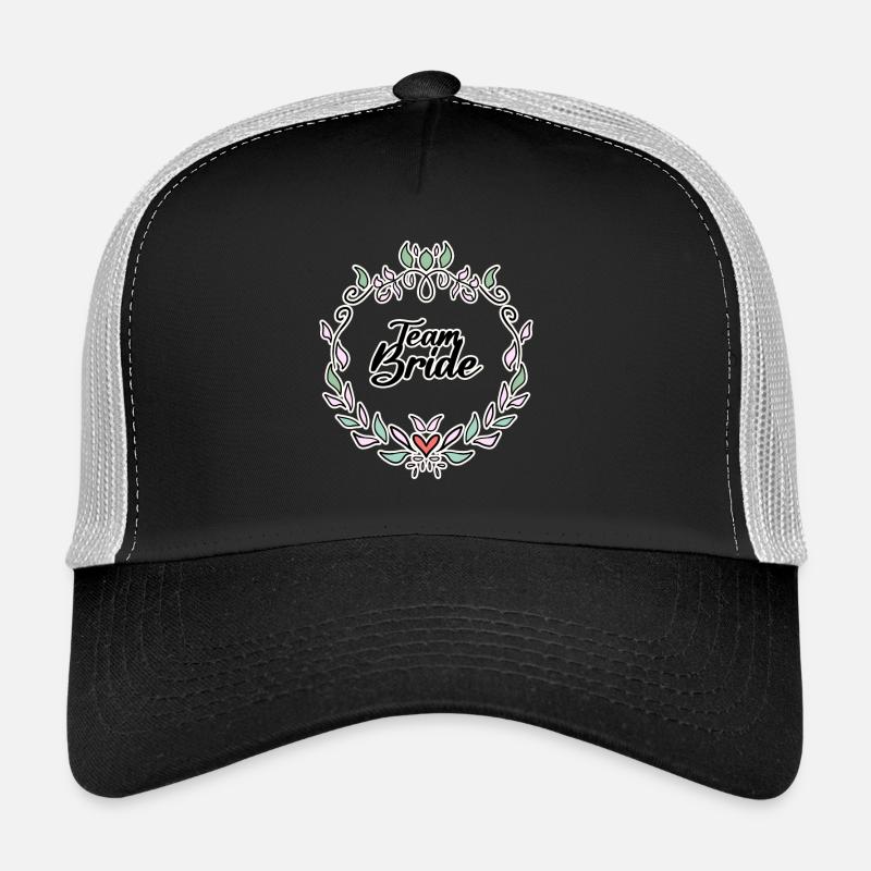 Team Braut - Trucker Cap - Schwarz/Steingrau