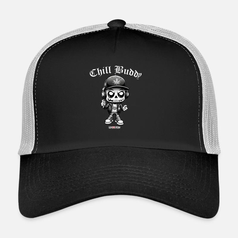 Chill Buddy - Trucker Cap - Schwarz/Steingrau