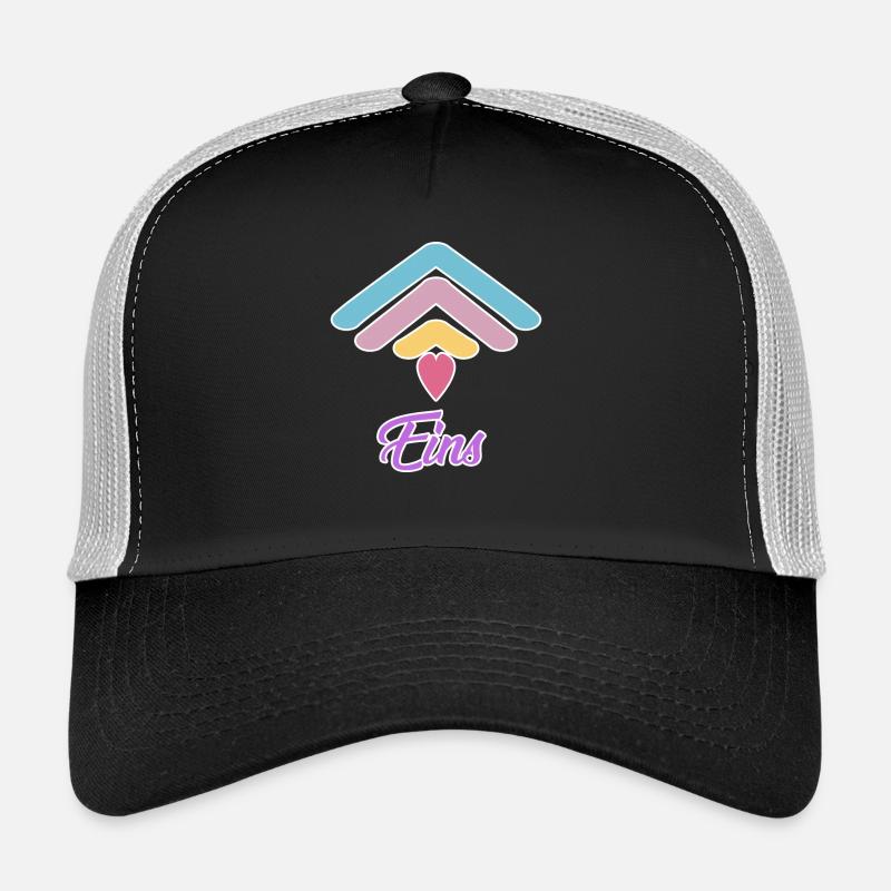 Motif de bébé arc-en-ciel 1er anniversaire Casquette trucker 
