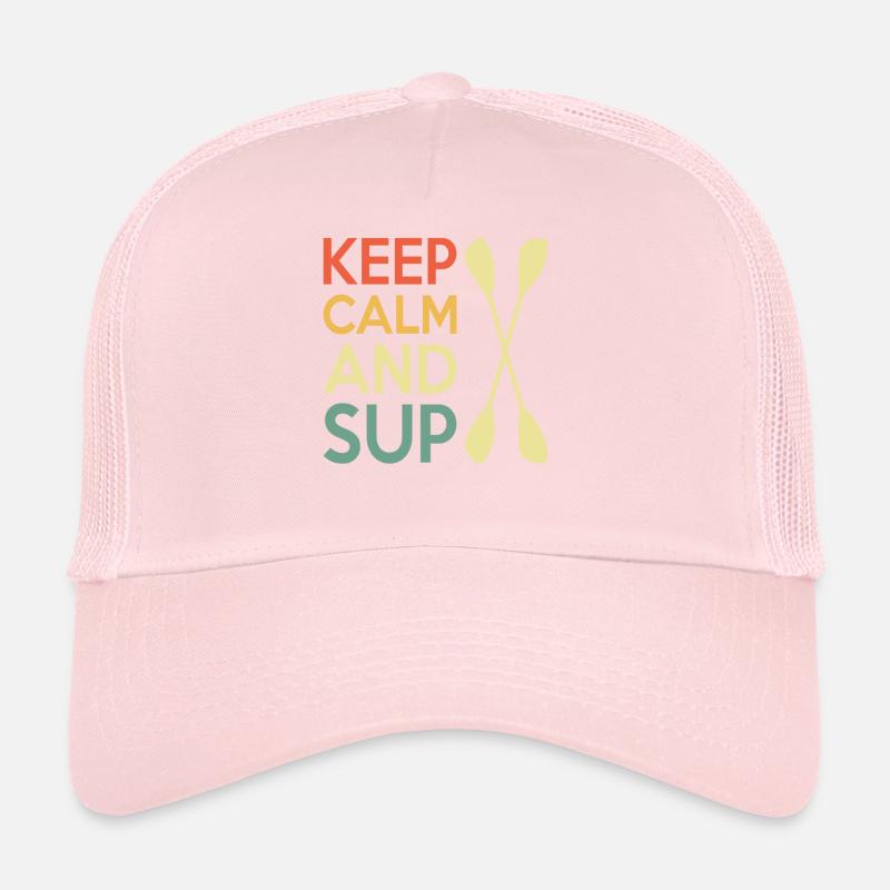Casual Paddleboard Quote Design Trucker Cap