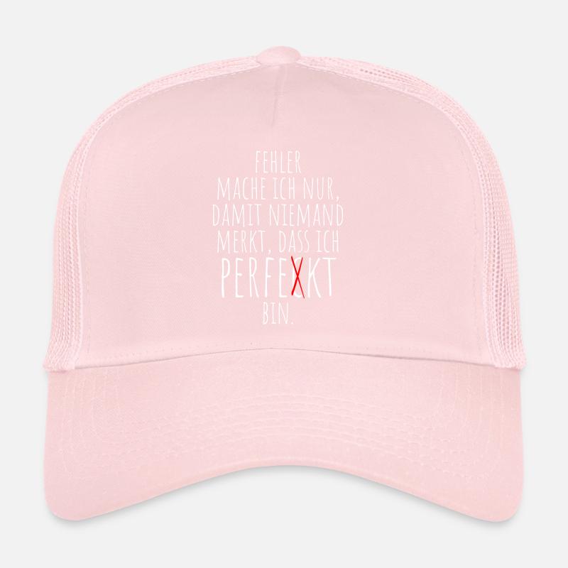 I only make perfect mistakes Self-irony Office Trucker Cap