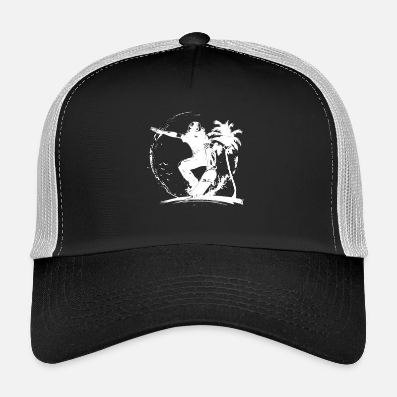 Skateboarding Zeichnung Trucker Cap