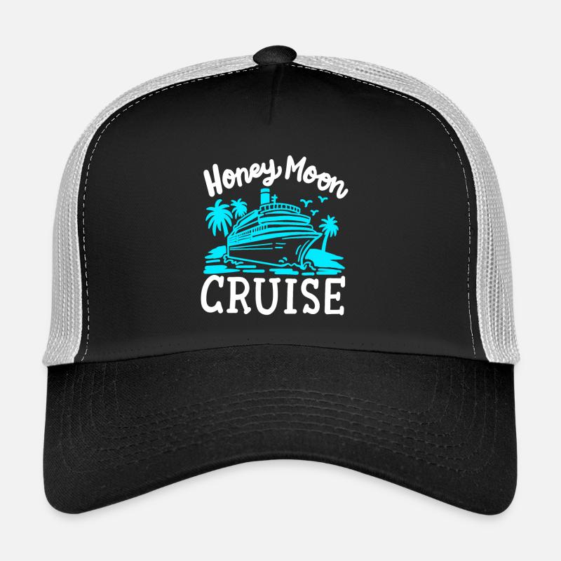 Flitterwochen Kreuzfahrt Urlaub - Trucker Cap - Schwarz/Steingrau