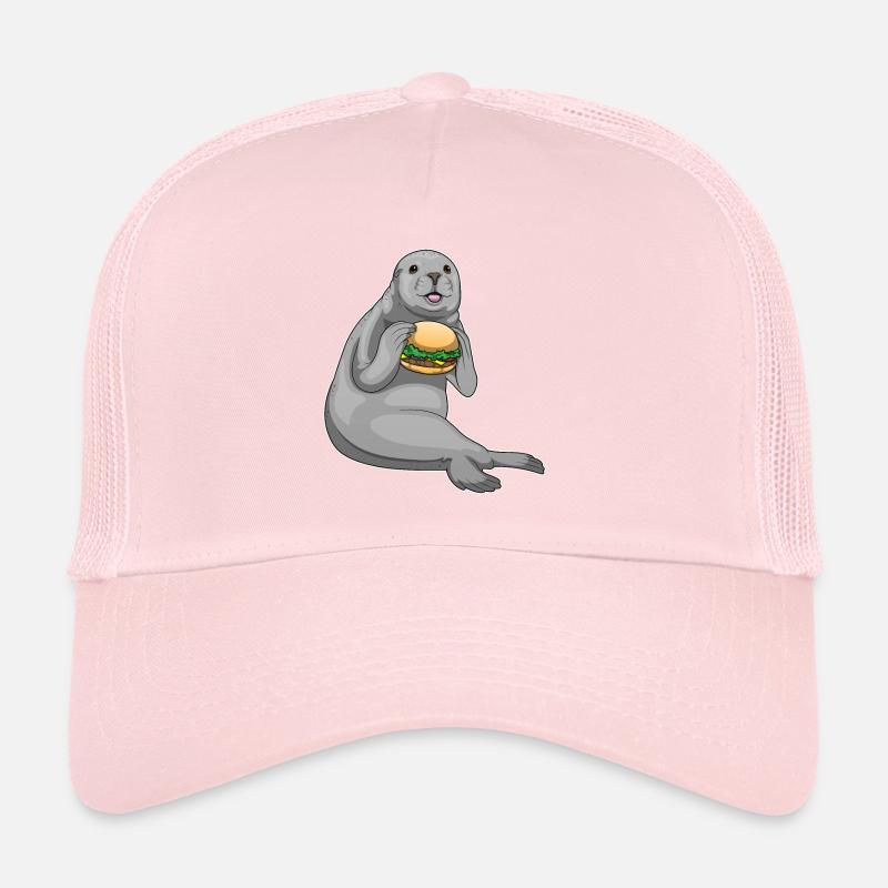 Seal Cheeseburger Trucker Cap