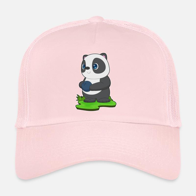 Panda Bowling Bowlingkugel Trucker Cap