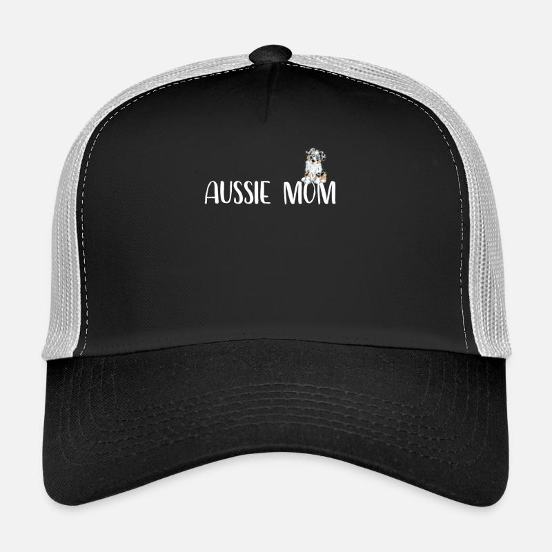 Funny Australian Shepherd Mama I Aussie Mom Trucker Cap