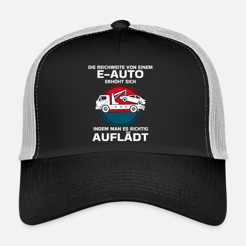 Elektroauto Laden Humor - Trucker Cap - Schwarz/Steingrau