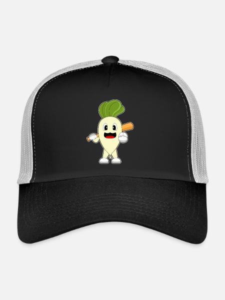 Radish Baseball Baseball Bat - Trucker Cap - black/stone grey - Front